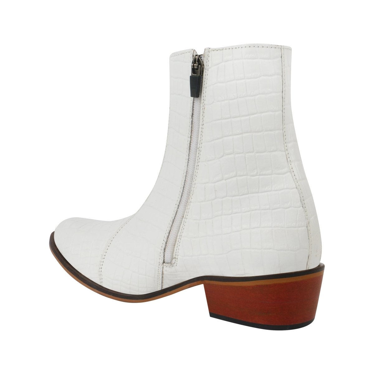 Liberty Zeno Jazzy Jackman Leather Print Ankle Length Boots