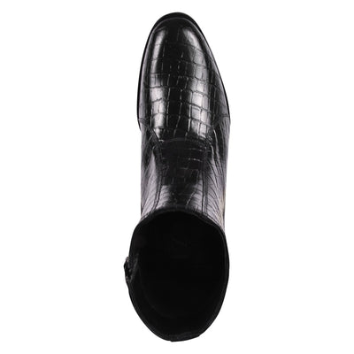 Liberty Zeno Jazzy Jackman Leather Print Ankle Length Boots