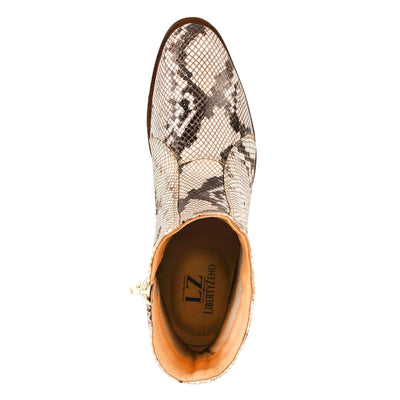 Liberty Zeno Jazzy Jackman Leather Print Ankle Length Boots
