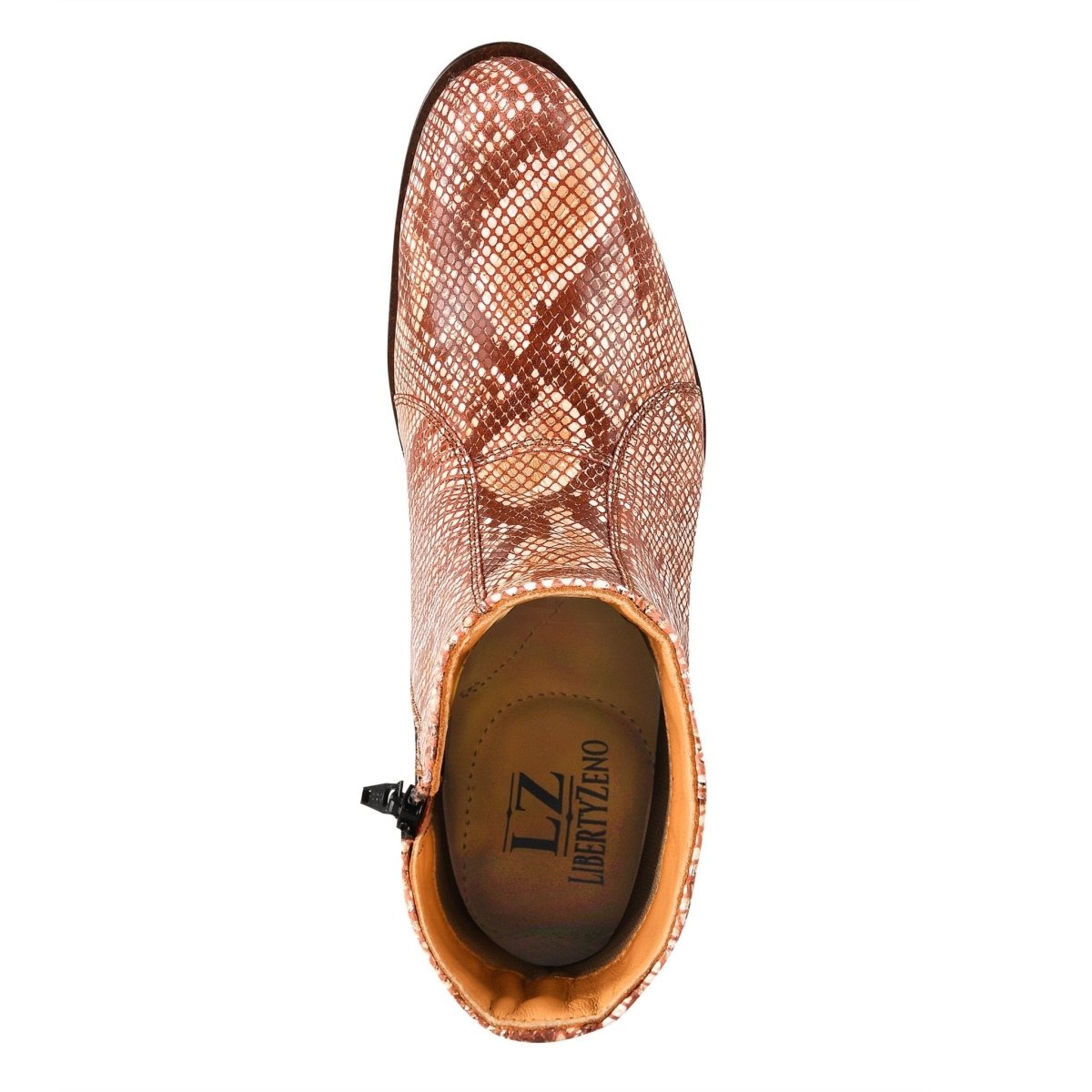 Liberty Zeno Jazzy Jackman Leather Print Ankle Length Boots