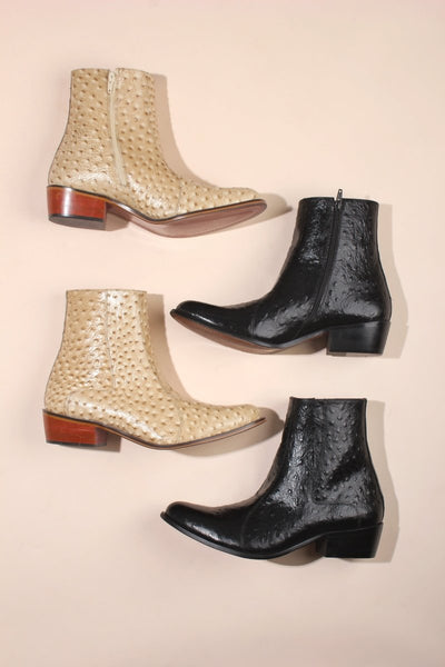 Liberty Zeno Jazzy Jackman Leather Print Ankle Length Boots