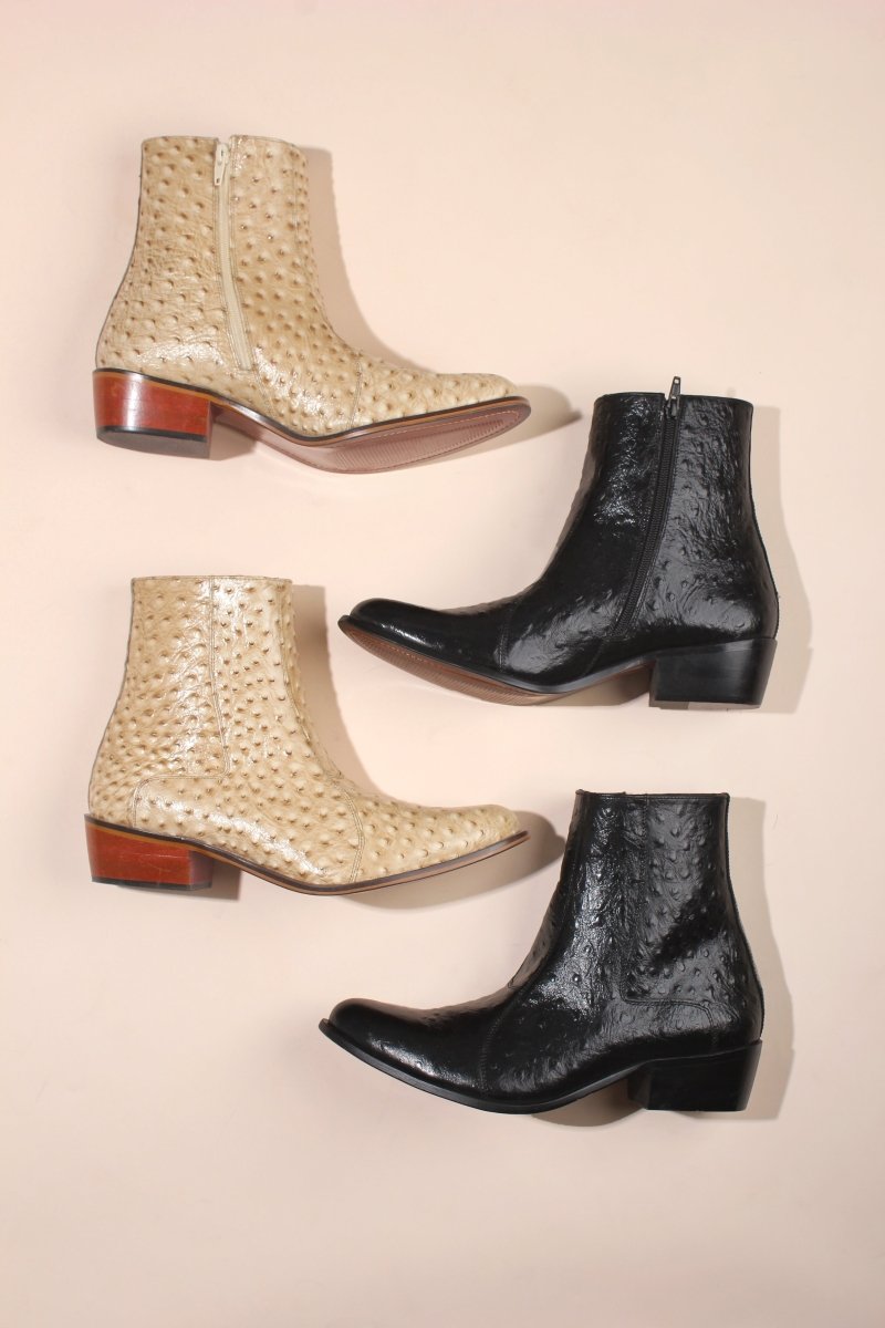 Liberty Zeno Jazzy Jackman Leather Print Ankle Length Boots