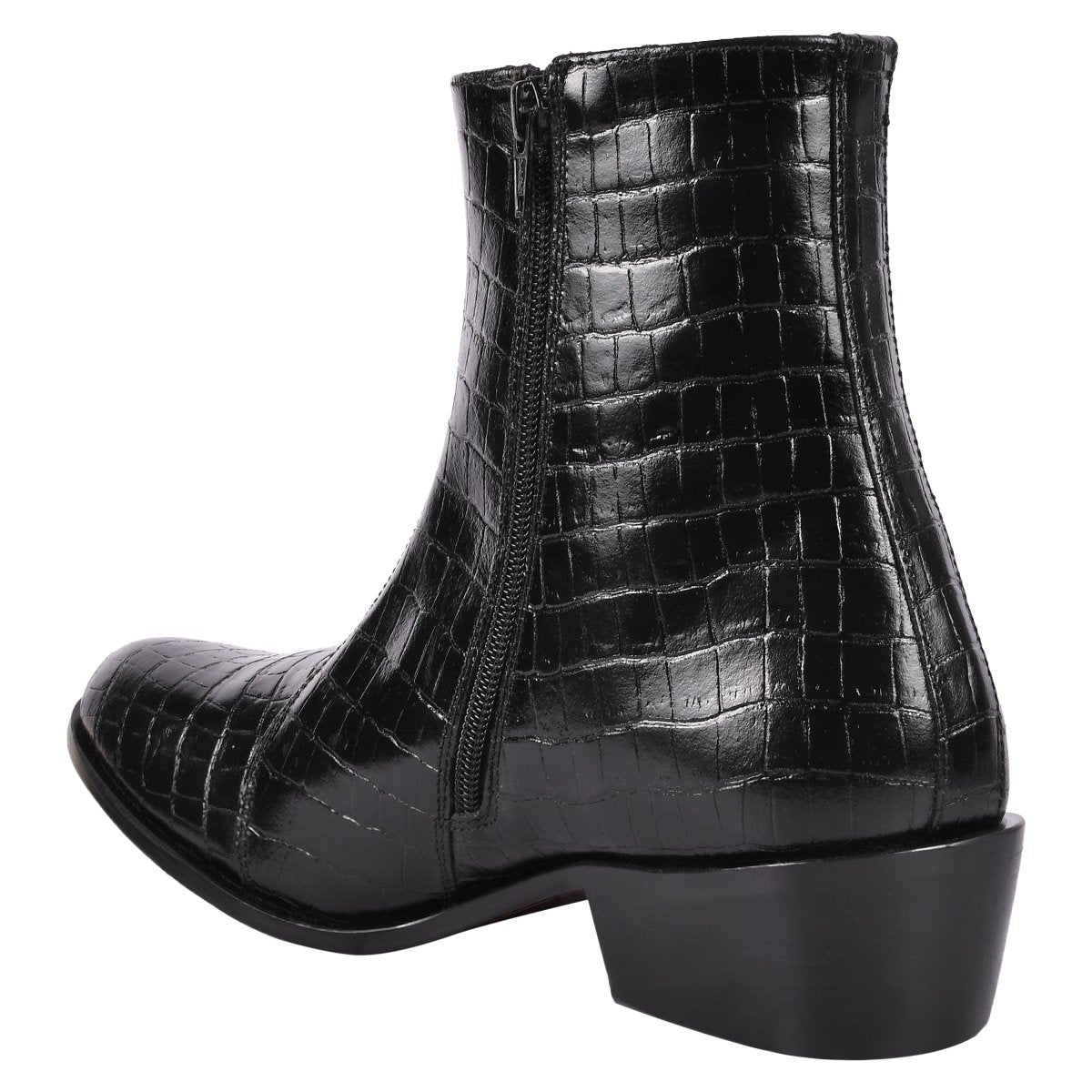 Liberty Zeno Jazzy Jackman Leather Print Ankle Length Boots