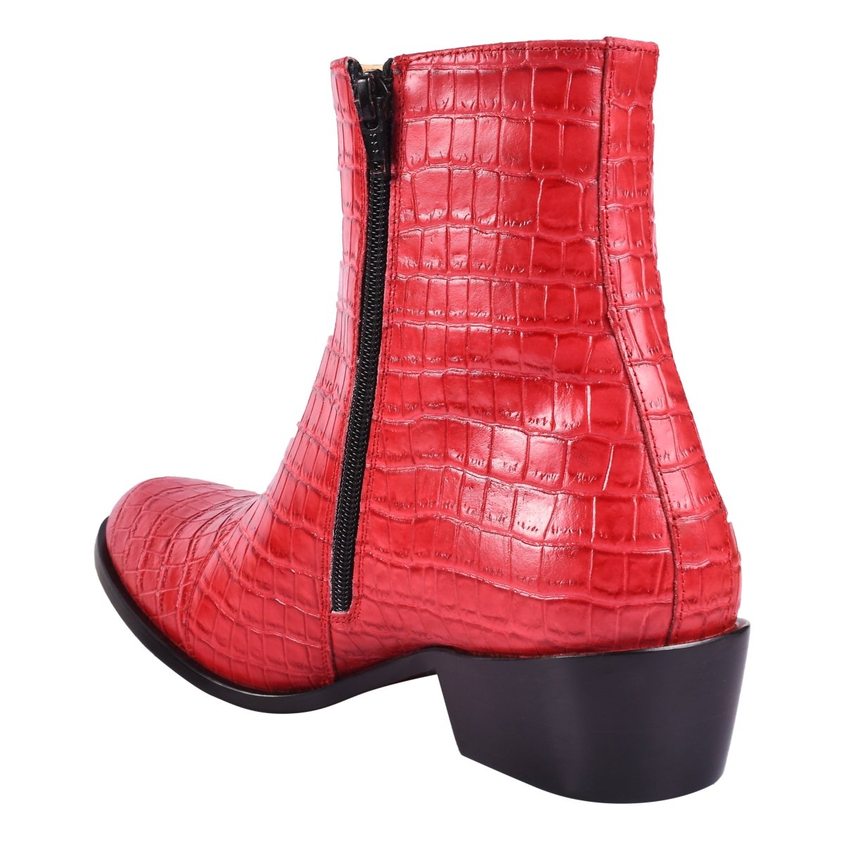 Liberty Zeno Jazzy Jackman Leather Print Ankle Length Boots