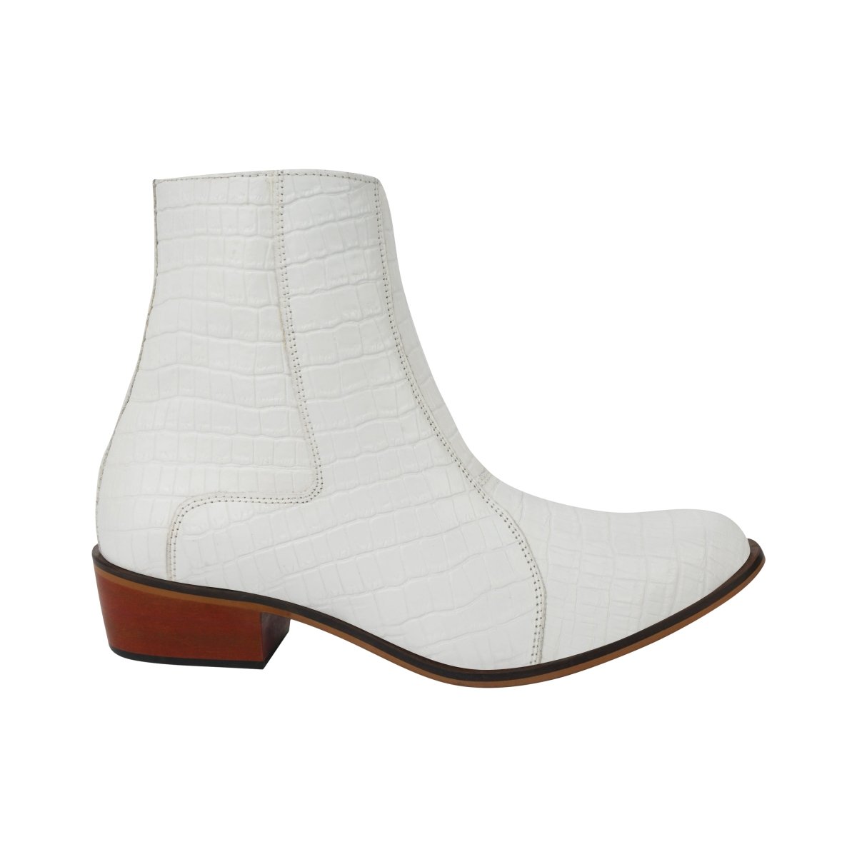 Liberty Zeno Jazzy Jackman Leather Print Ankle Length Boots