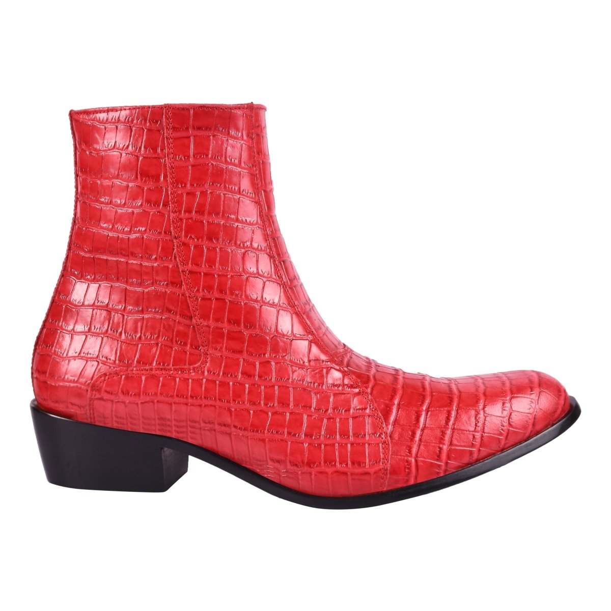 Liberty Zeno Jazzy Jackman Leather Print Ankle Length Boots