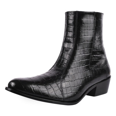 Liberty Zeno Jazzy Jackman Leather Print Ankle Length Boots