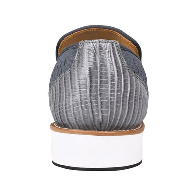 Jean Leather Textile Casual Loafers
