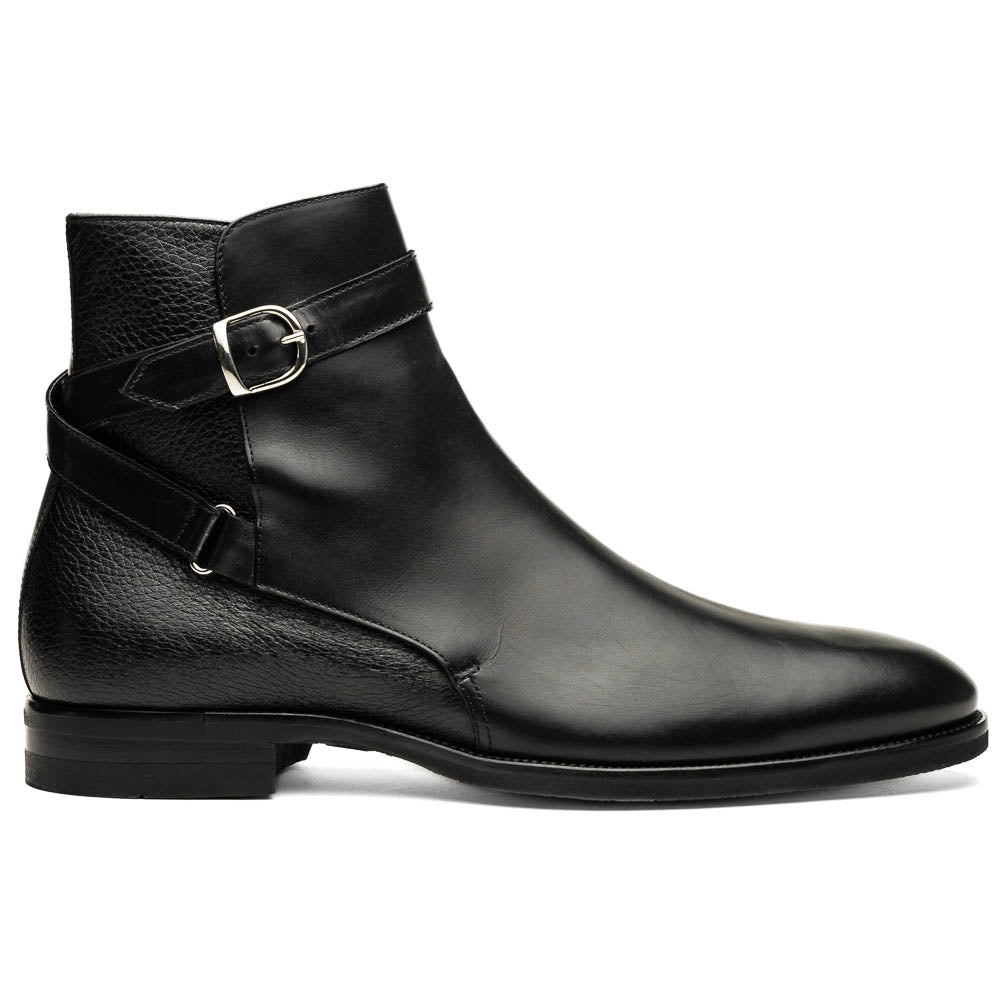 Zelli Italia Men's 45-600-BLK Jodphur Italian Calfskin Boot, Black
