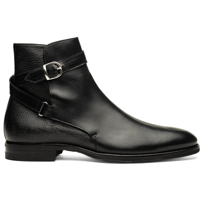 Zelli Italia Men's 45-600-BLK Jodphur Italian Calfskin Boot, Black