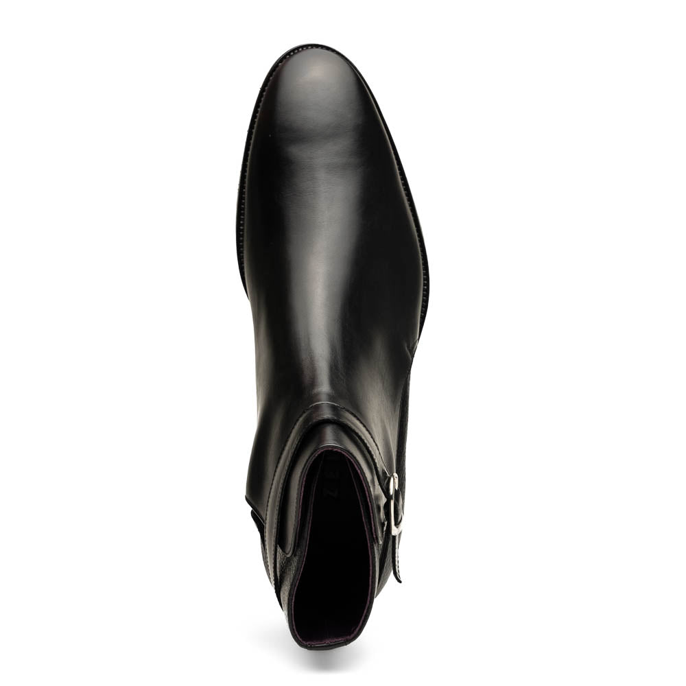Zelli Italia Men's 45-600-BLK Jodphur Italian Calfskin Boot, Black