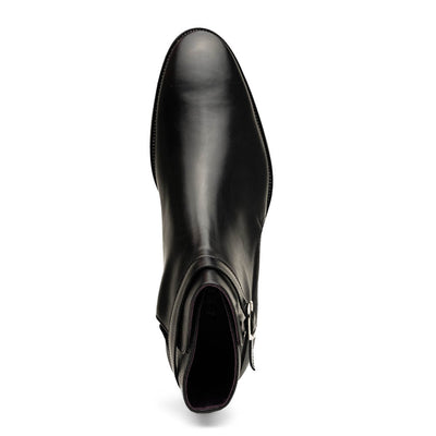 Zelli Italia Men's 45-600-BLK Jodphur Italian Calfskin Boot, Black