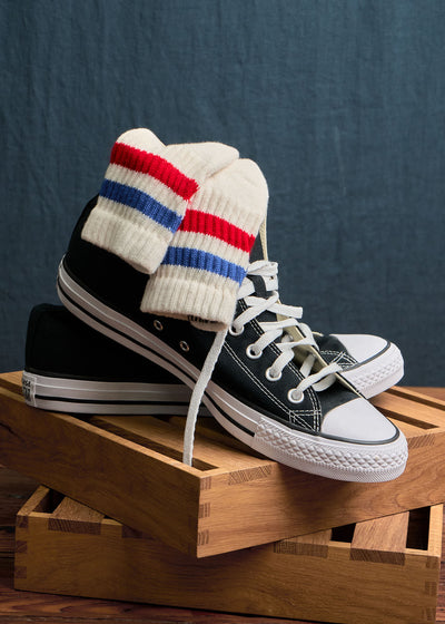 The Retro Stripe Quarter Crew