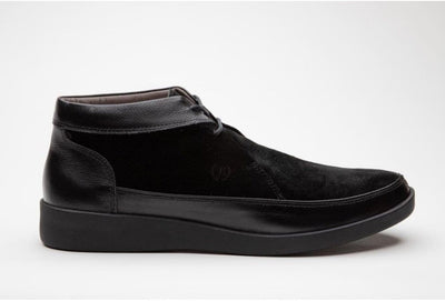 Johnny Famous Retro Bally 80’s Style Central Park Men’s Black High Tops