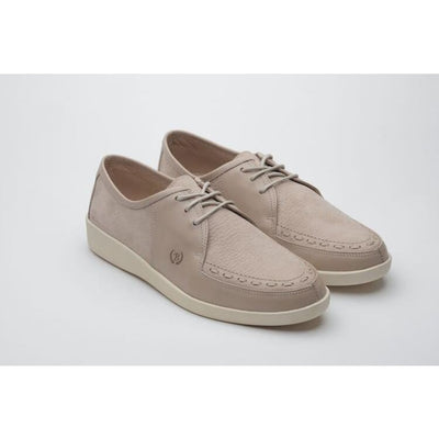 Johnny Famous Bally Style Delancey Men's Cream Leather Low Tops