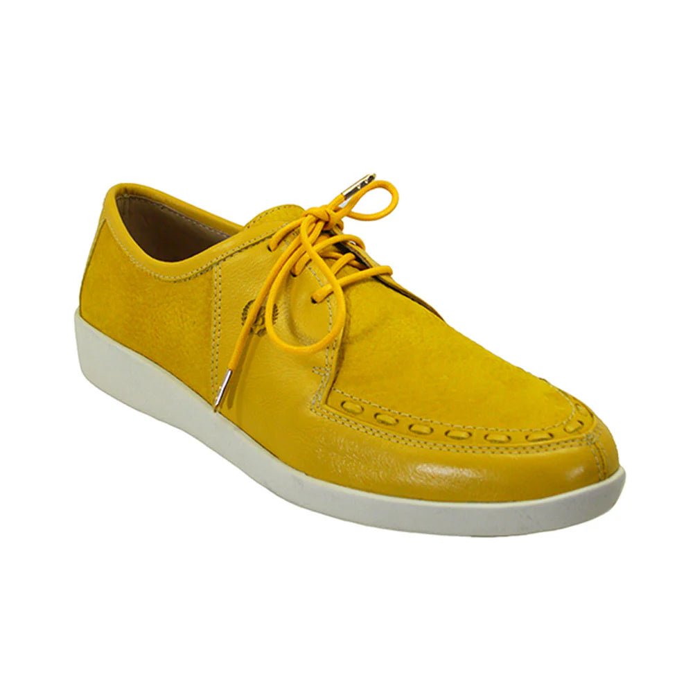 Johnny Famous Bally Style Midtown ODB x WuTang Limited Edition Men’s Low Tops – Yellow Leather – Vintage 80s Vibe