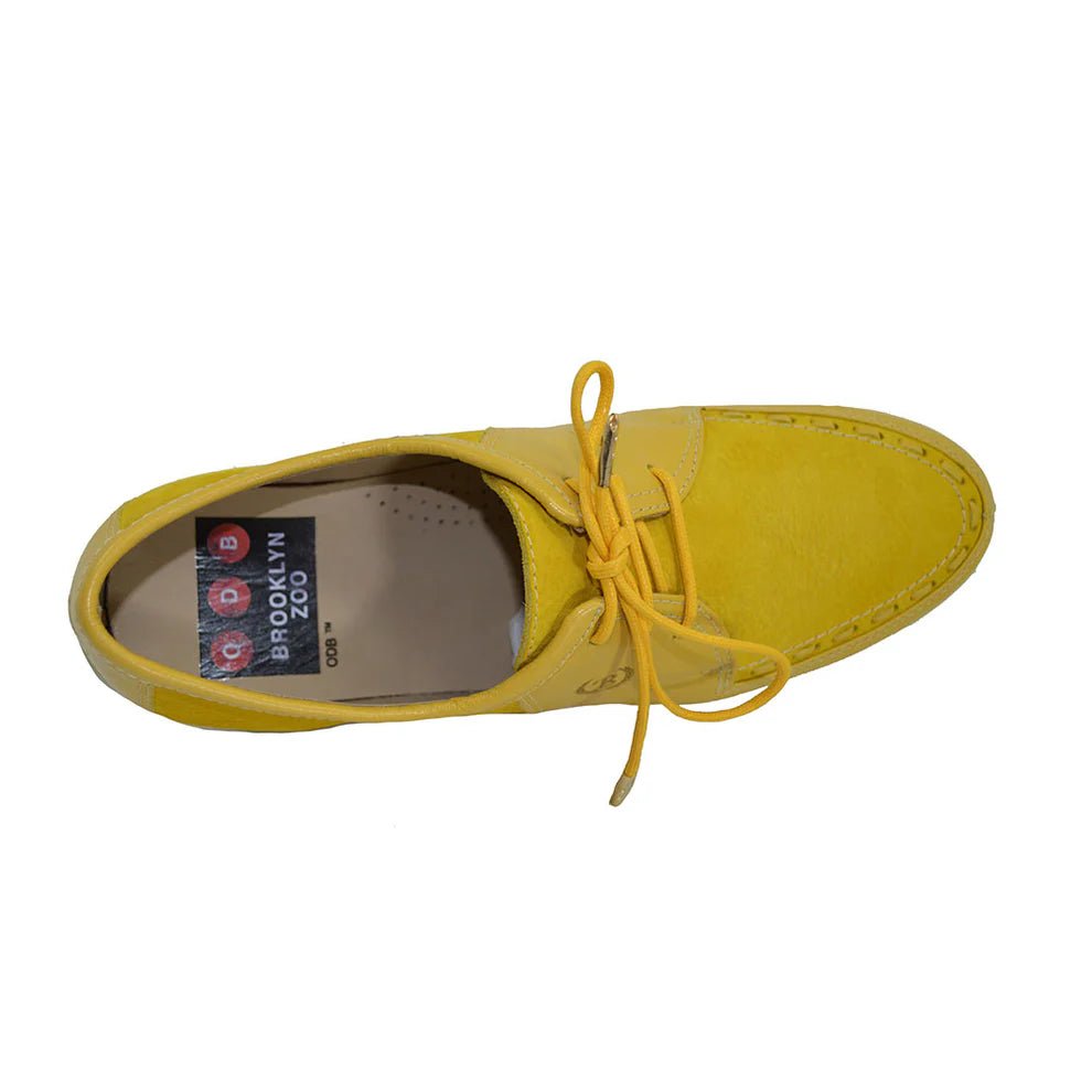 Johnny Famous Bally Style Midtown ODB x WuTang Limited Edition Men’s Low Tops – Yellow Leather – Vintage 80s Vibe