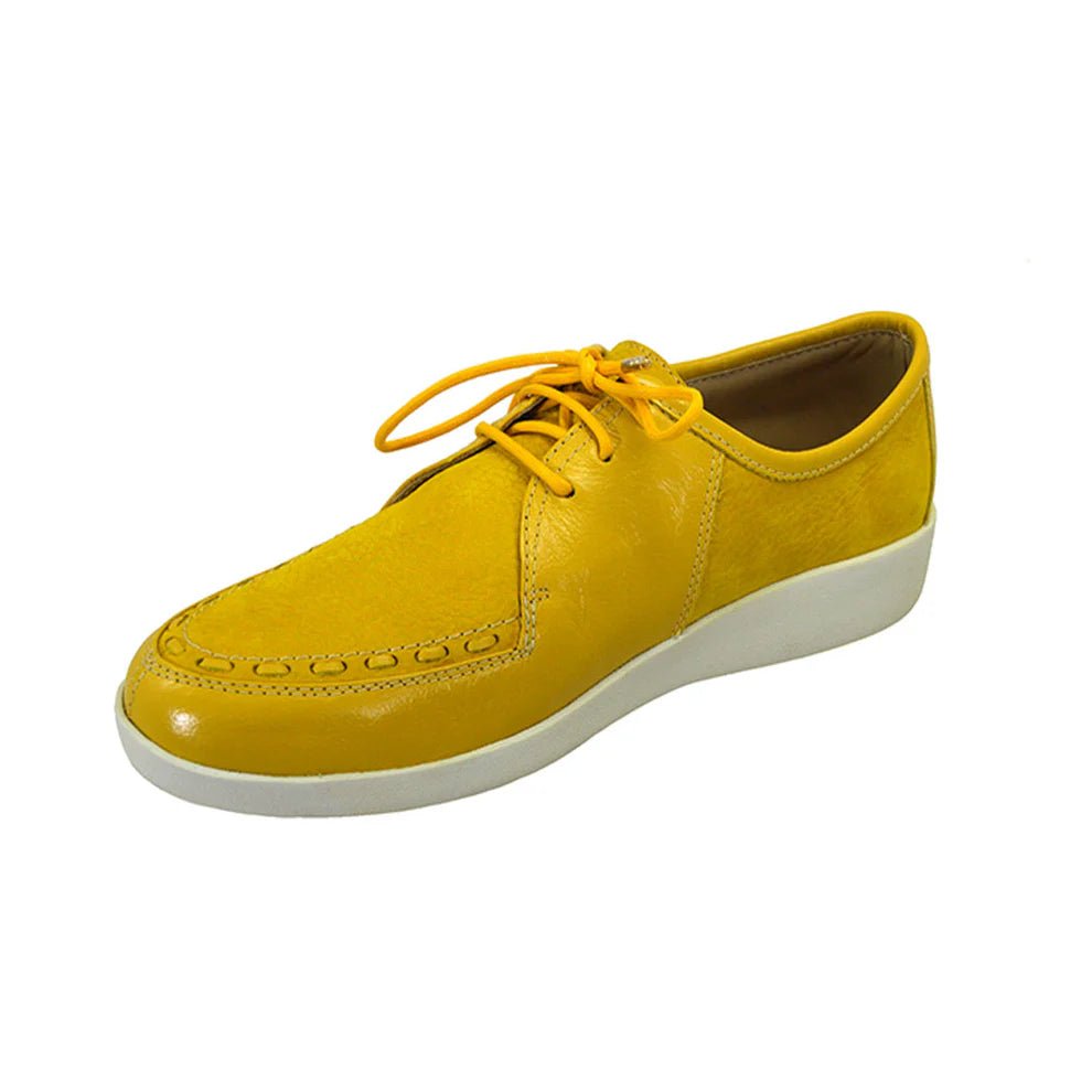 Johnny Famous Bally Style Midtown ODB x WuTang Limited Edition Men’s Low Tops – Yellow Leather – Vintage 80s Vibe