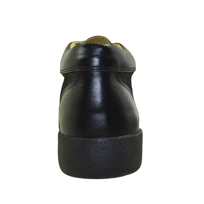 Johnny Famous Retro Bally 80’s Style Soho Men’s Black Elephant Leather High Tops