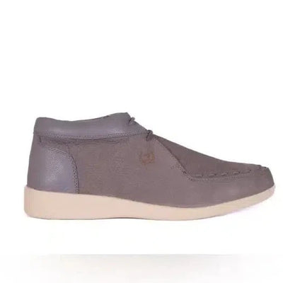 Johnny Famous Retro Bally 80’s Style Soho Men’s Gray Elephant Leather High Tops