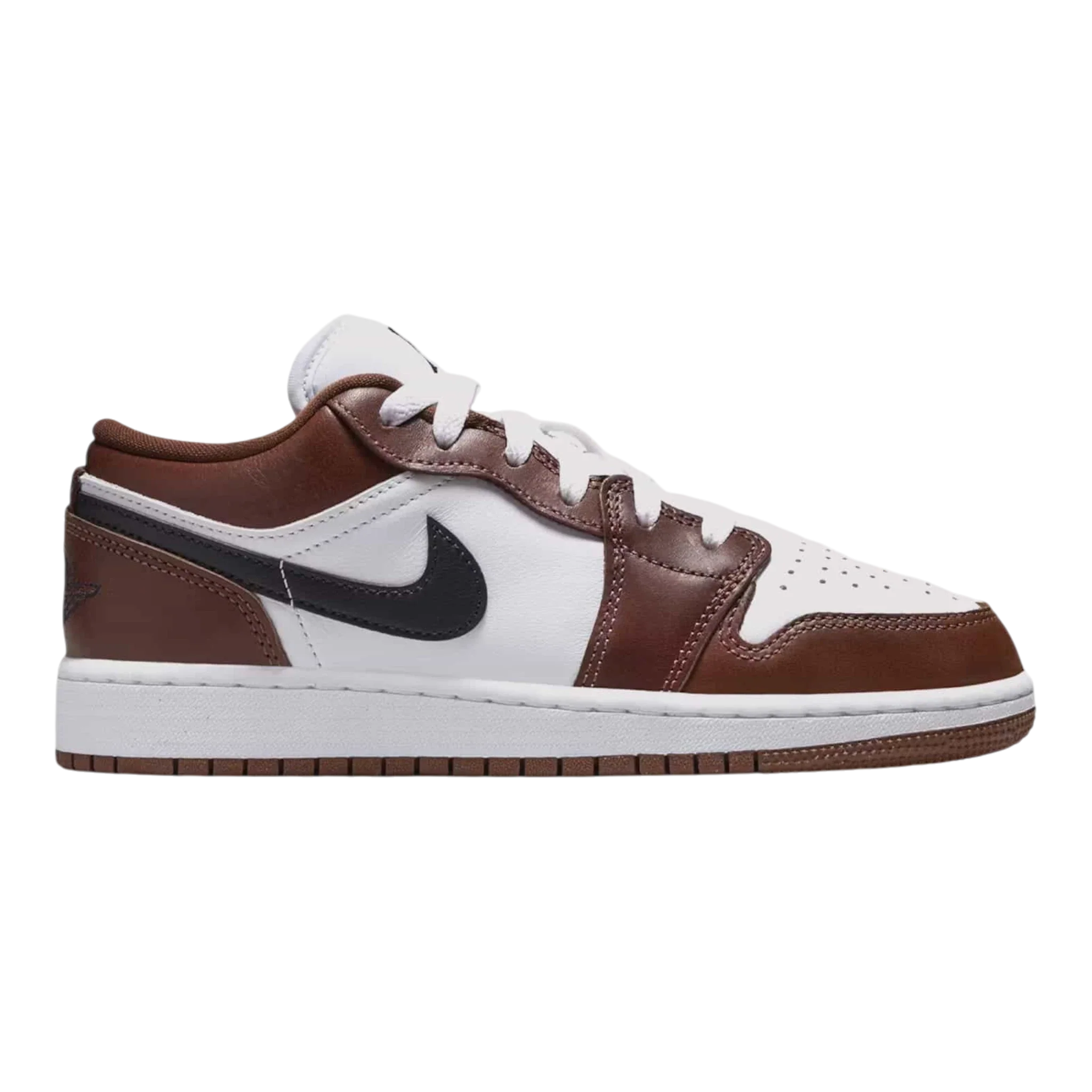 Nike Air Jordan 1 Low SE Big Kids' (GS) Sneakers — White/Dark Pony Low-Top