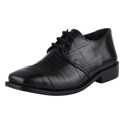 Liberty Zeno Joseph Black Leather Oxford Style Dress Shoes for Kids