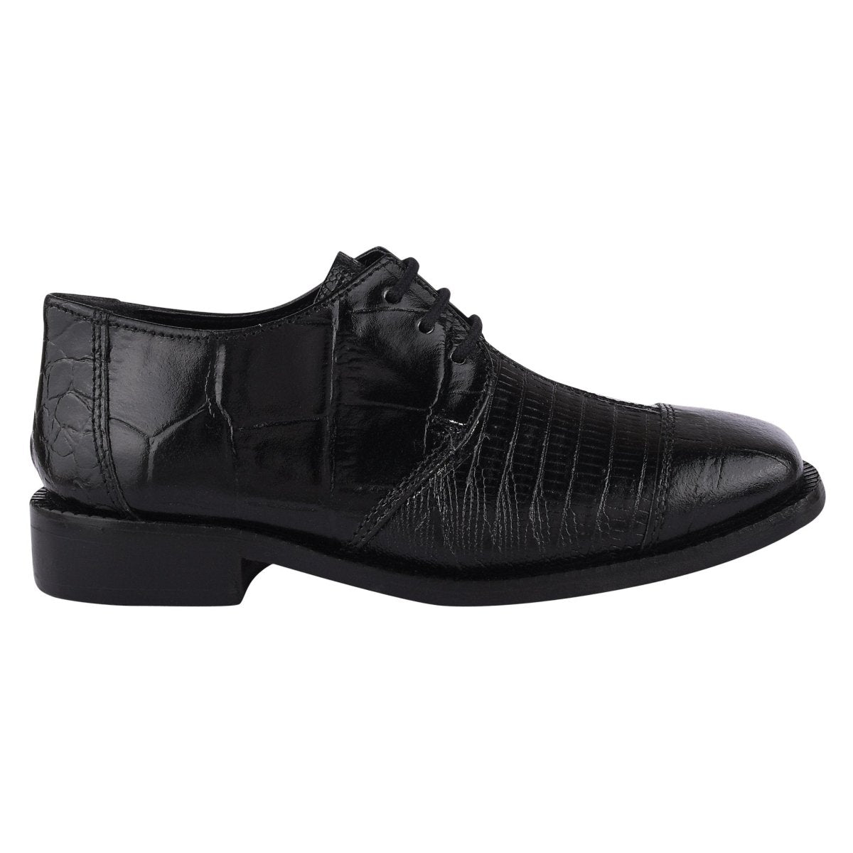 Liberty Zeno Joseph Black Leather Oxford Style Dress Shoes for Kids