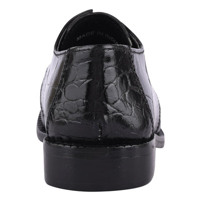 Liberty Zeno Joseph Black Leather Oxford Style Dress Shoes for Kids