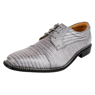 Liberty Zeno Jostin Genuine Leather Lizard Print Oxford Style Dress Shoes For Men