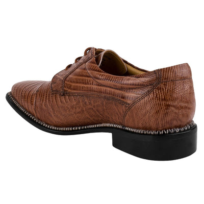 Liberty Zeno Jostin Genuine Leather Lizard Print Oxford Style Dress Shoes For Men