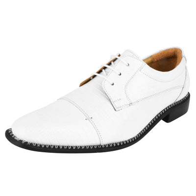 Liberty Zeno Jostin Genuine Leather Lizard Print Oxford Style Dress Shoes For Men