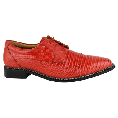 Liberty Zeno Jostin Genuine Leather Lizard Print Oxford Style Dress Shoes For Men