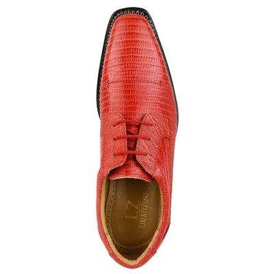 Liberty Zeno Jostin Genuine Leather Lizard Print Oxford Style Dress Shoes For Men