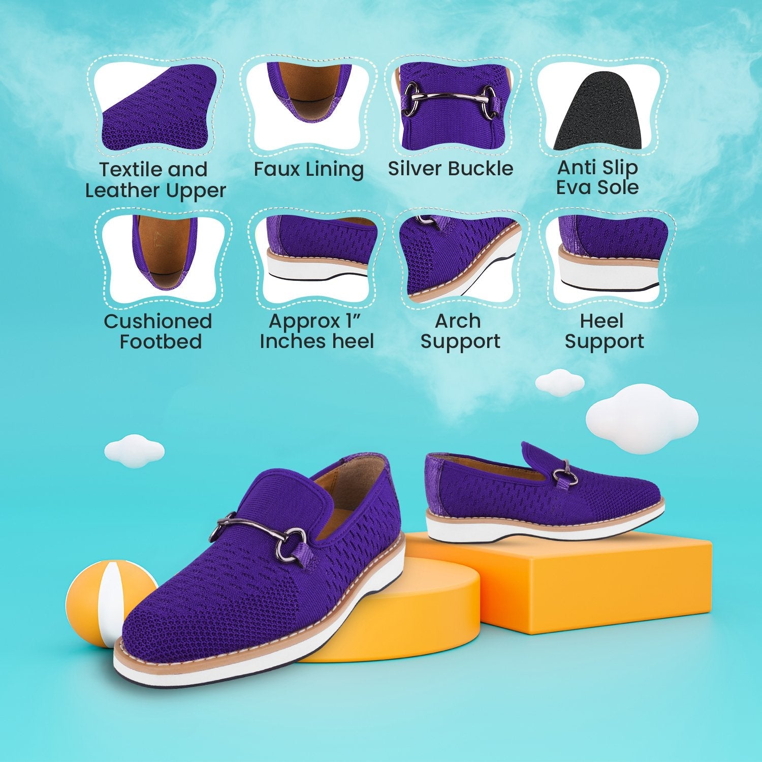 Liberty Zeno Joyce Textile Eva sole Style with Buckle Loafers for kids view 50