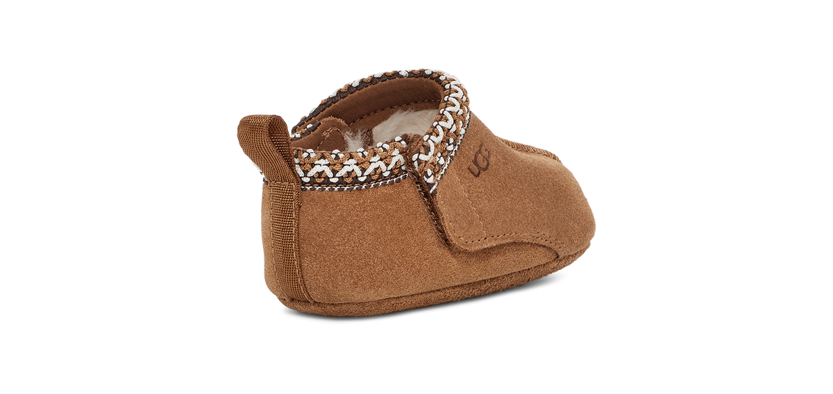UGG Baby Tasman Crib Toddlers' (TD) Booties — Chestnut Suede