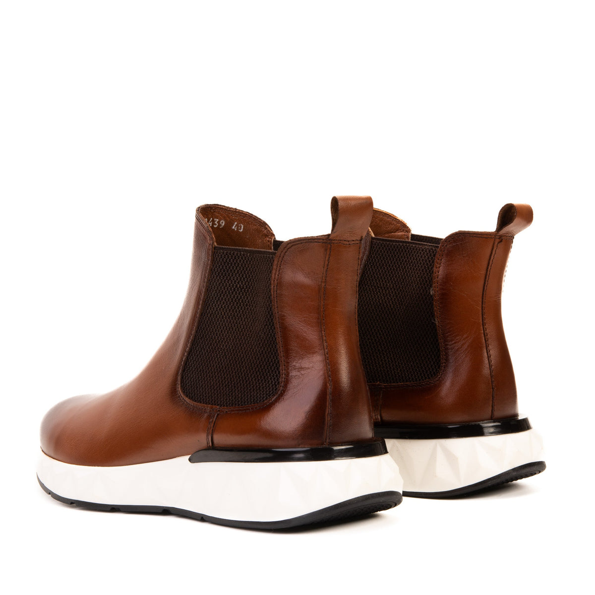 Vinci Leather The Apex Tan Leather Men Chealsea Boot – product view 8