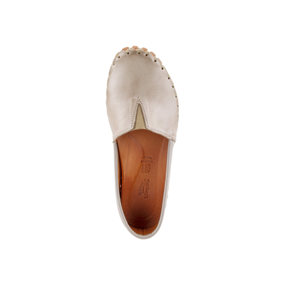 Spring Step Kathaleta women's grey slip-on shoe, top view