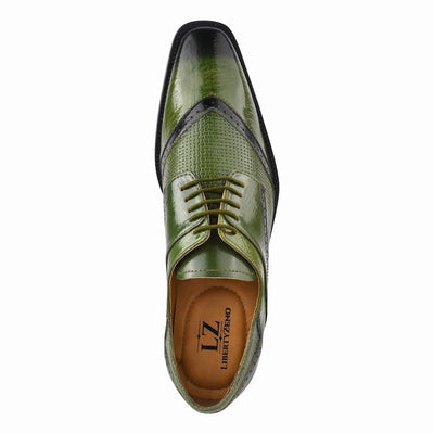 Liberty Zeno Kazma Leather Oxford Style Lace Up Dress Shoes