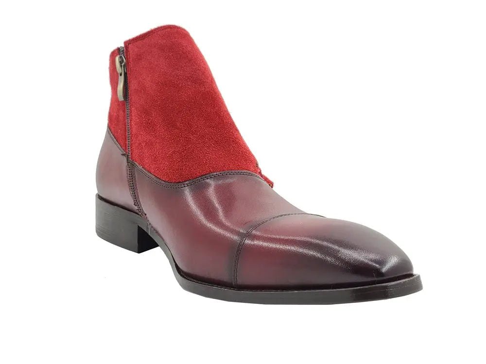 Carrucci Shoes Kb Three Buckles Monk Chukka Boot Calfskin KB50318SC