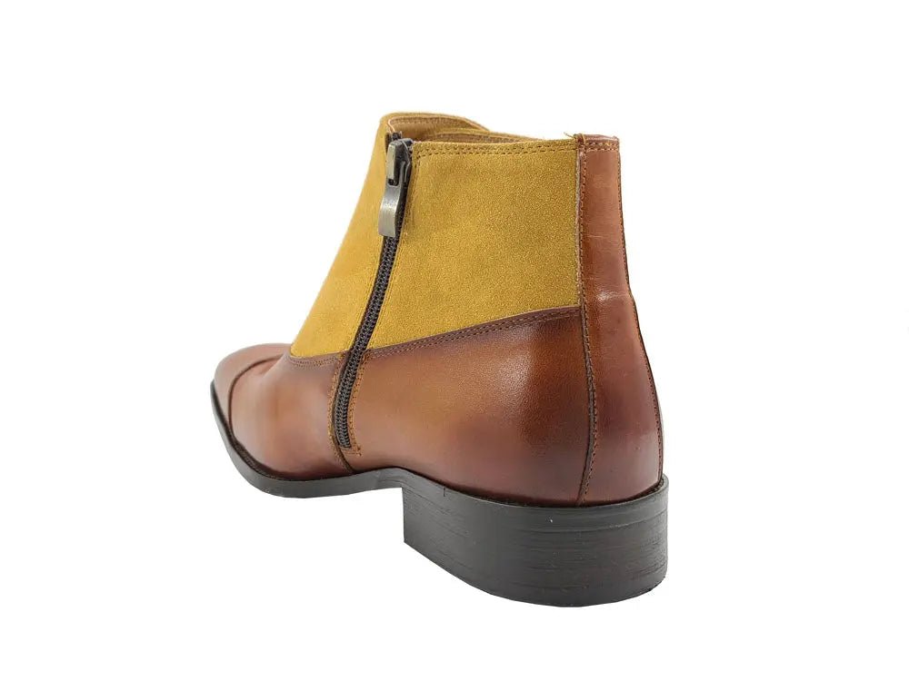 Carrucci Shoes Kb Three Buckles Monk Chukka Boot Calfskin KB50318SC