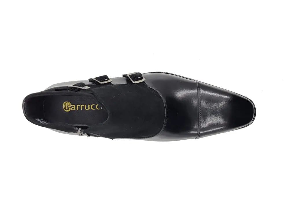 Carrucci Shoes Kb Three Buckles Monk Chukka Boot Calfskin KB50318SC