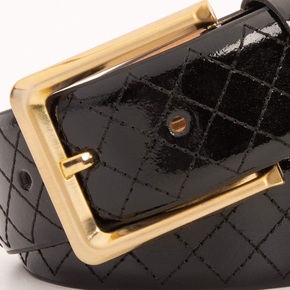 Vinci Leather The Prestige Black Leather Belt – product view 2