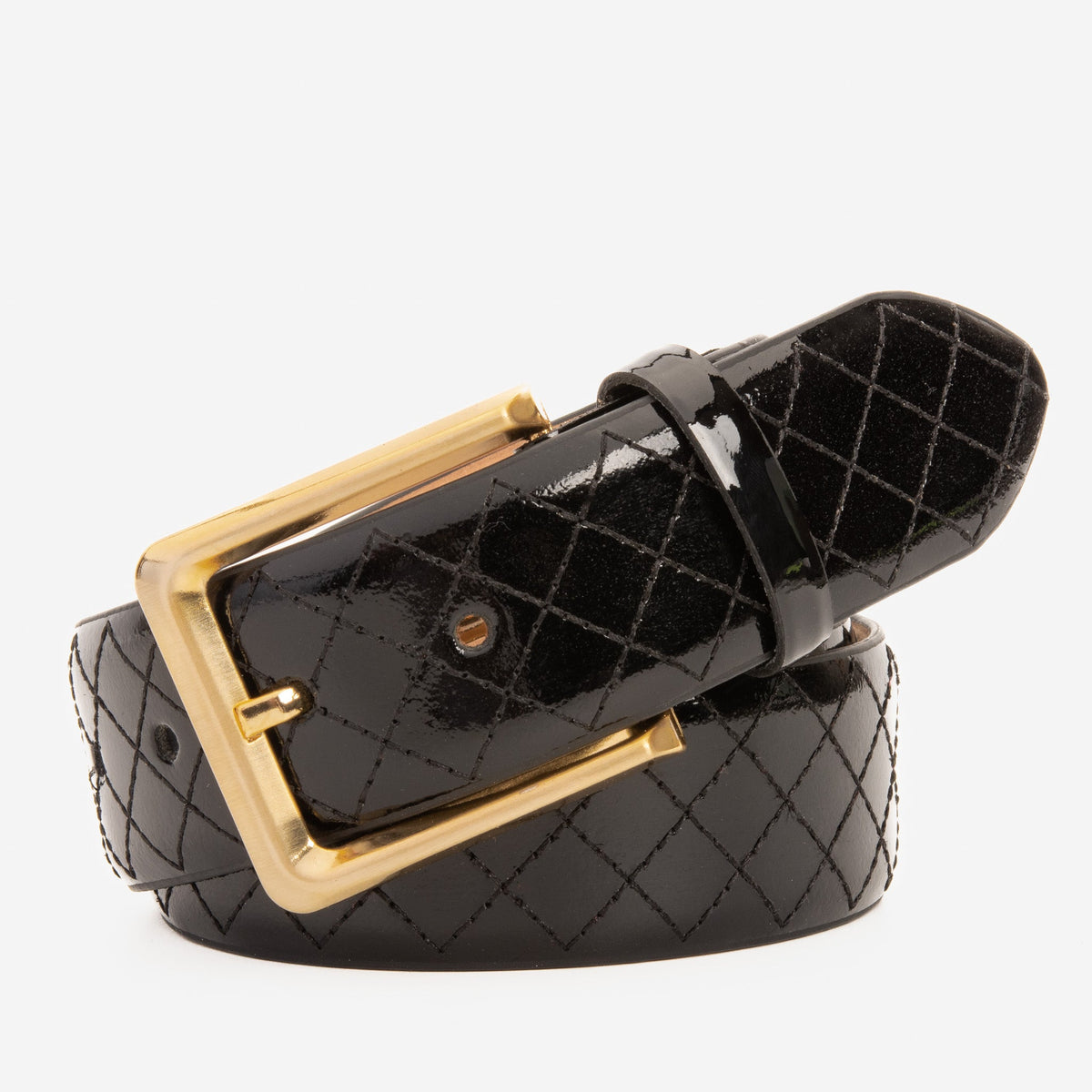 Vinci Leather The Prestige Black Leather Belt – product view 1