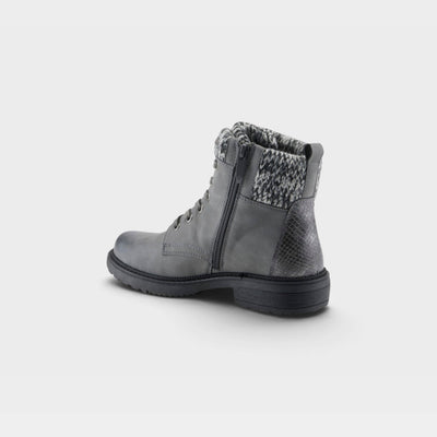 Spring Step Relife Khazera Grey boot, rear inner three-quarter