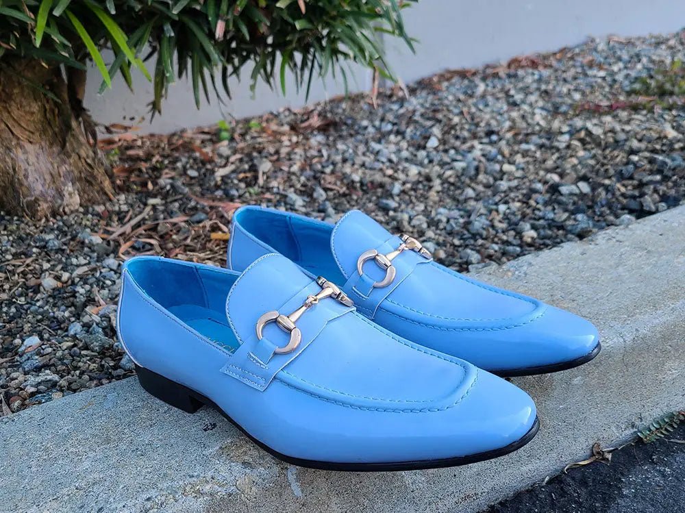 Carrucci Shoes Ks Horse Bit Loafer Patent Leather Classic KS308101P