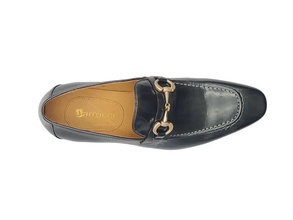 Carrucci Shoes Ks Horse Bit Loafer Patent Leather Classic KS308101P