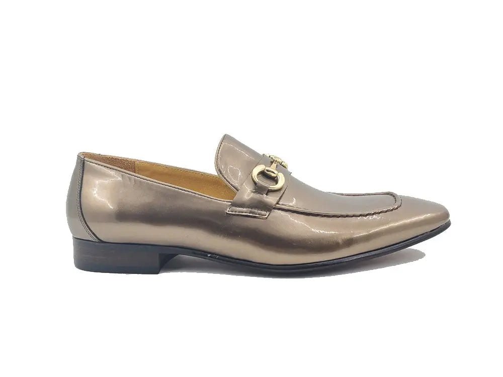 Carrucci Shoes Ks Horse Bit Loafer Patent Leather Classic KS308101P
