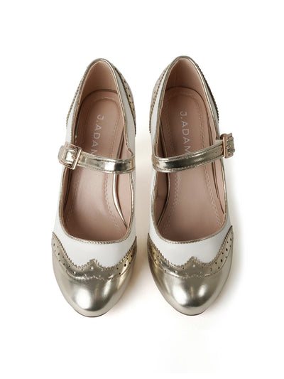 Kym | White Gold on Cream