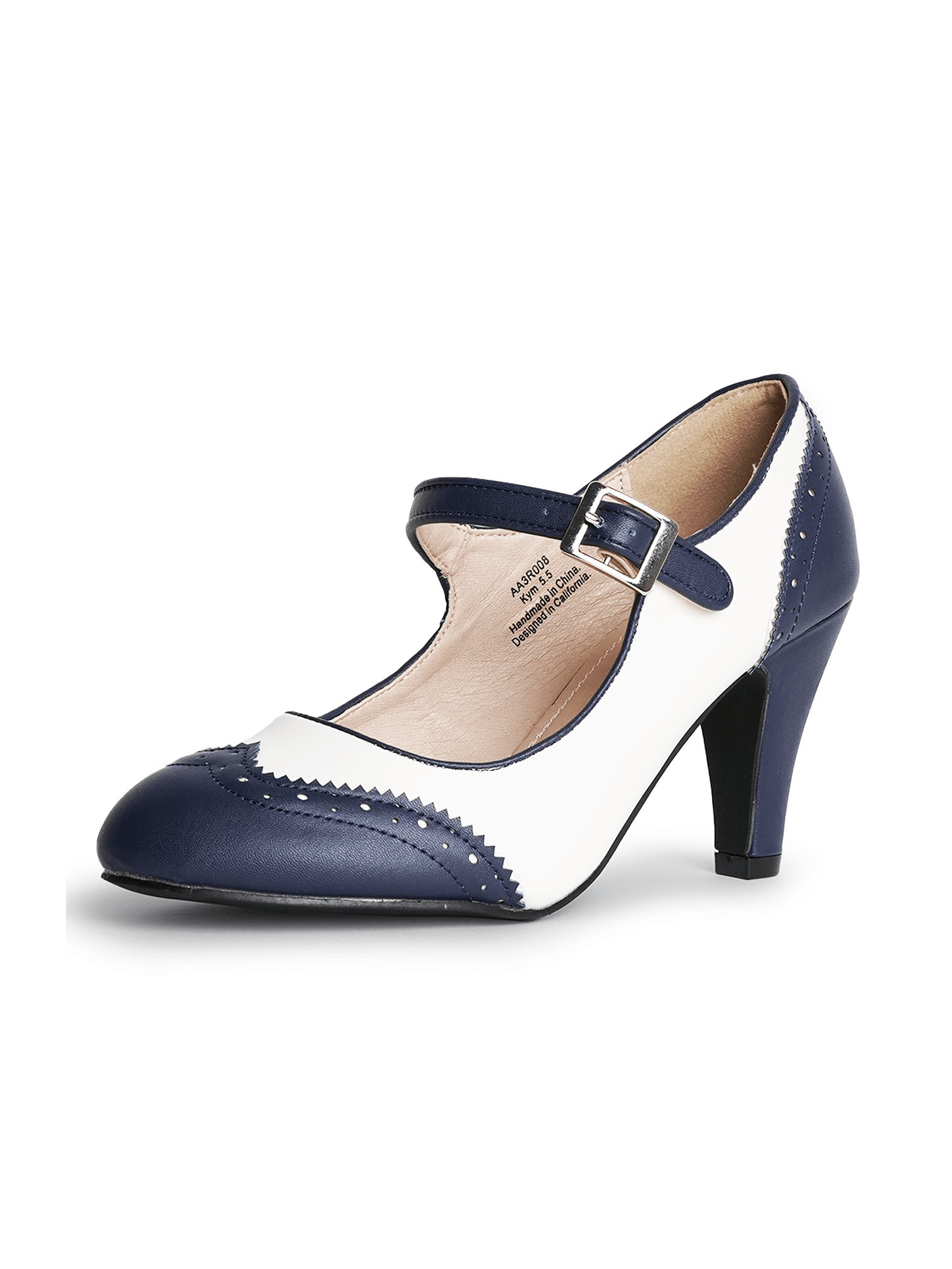 Kym | Navy on Cream