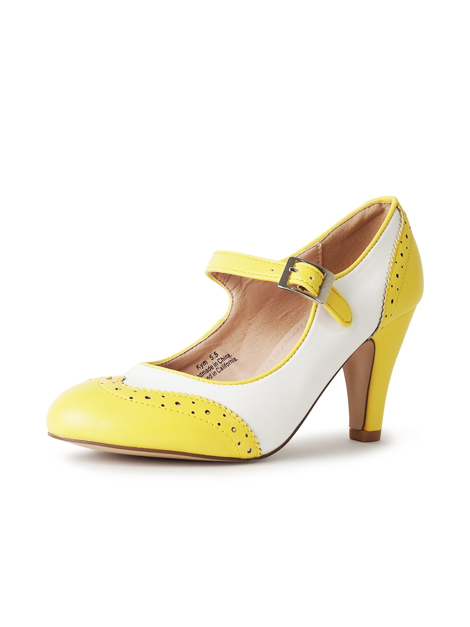 Kym | Yellow on White